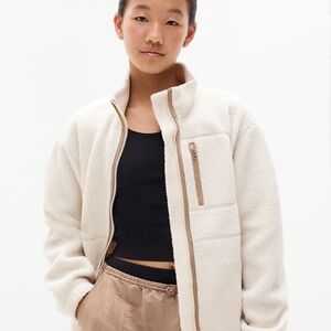 Athleta Cream Teddy Jacket for Kids